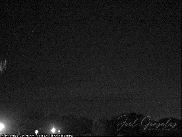 Small sprite half out of the field of view. This storm was about 150 miles to the east over the Atlantic. Telescope: - Camera: Watec 902H with 16mm 1:1.4 lens. Filtration used: None M20091016_213635.jpg
