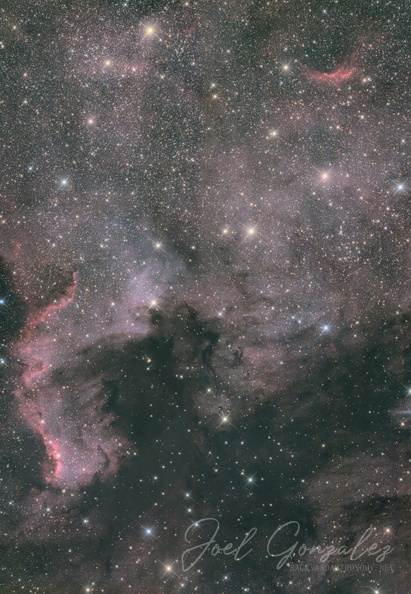 NGC7000 North America Nebula Four Panel Mosaic